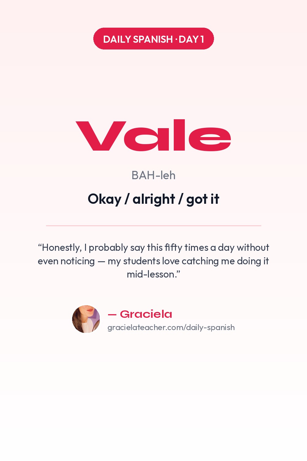 Vale — Okay / alright / got it