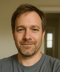 Portrait of David K., a student from London, UK